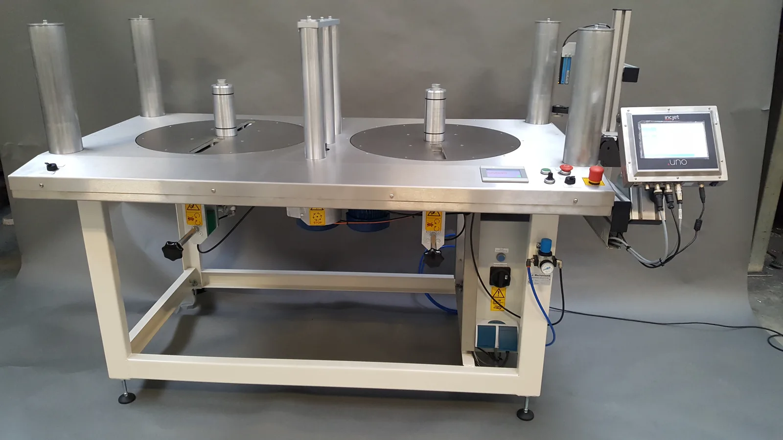Wikkeltafel Geostick met printer en touchscreen-bediening